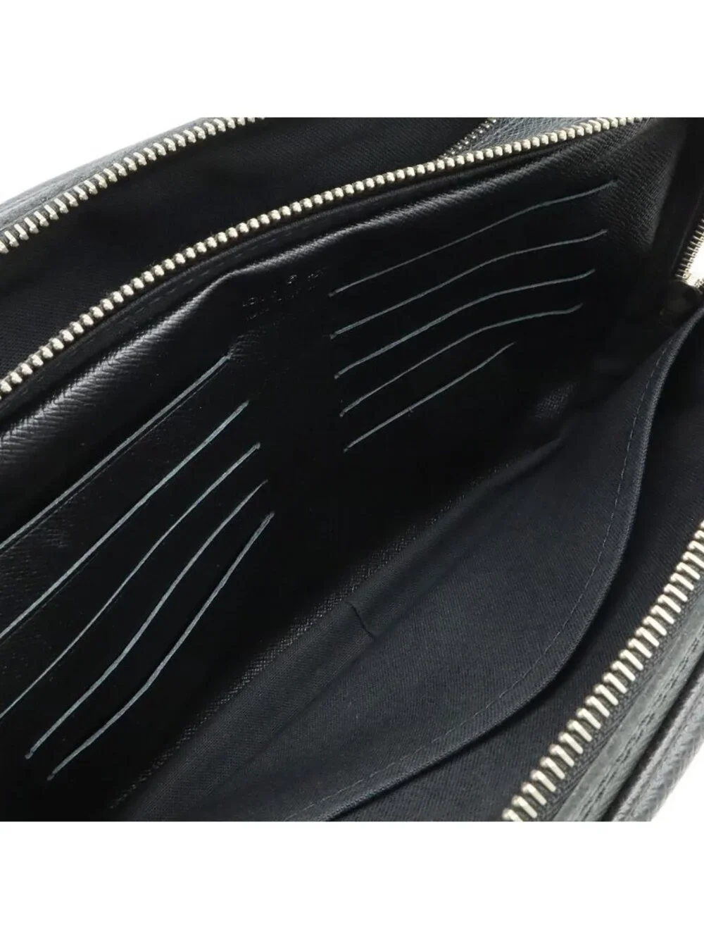 Louis Vuitton Taiga Pavel Clutch Leather Ardoise Black Silver